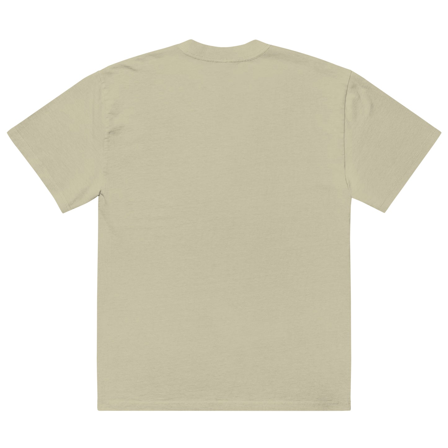 First NLR Pocket Embroidered (White) Oversized faded t-shirt