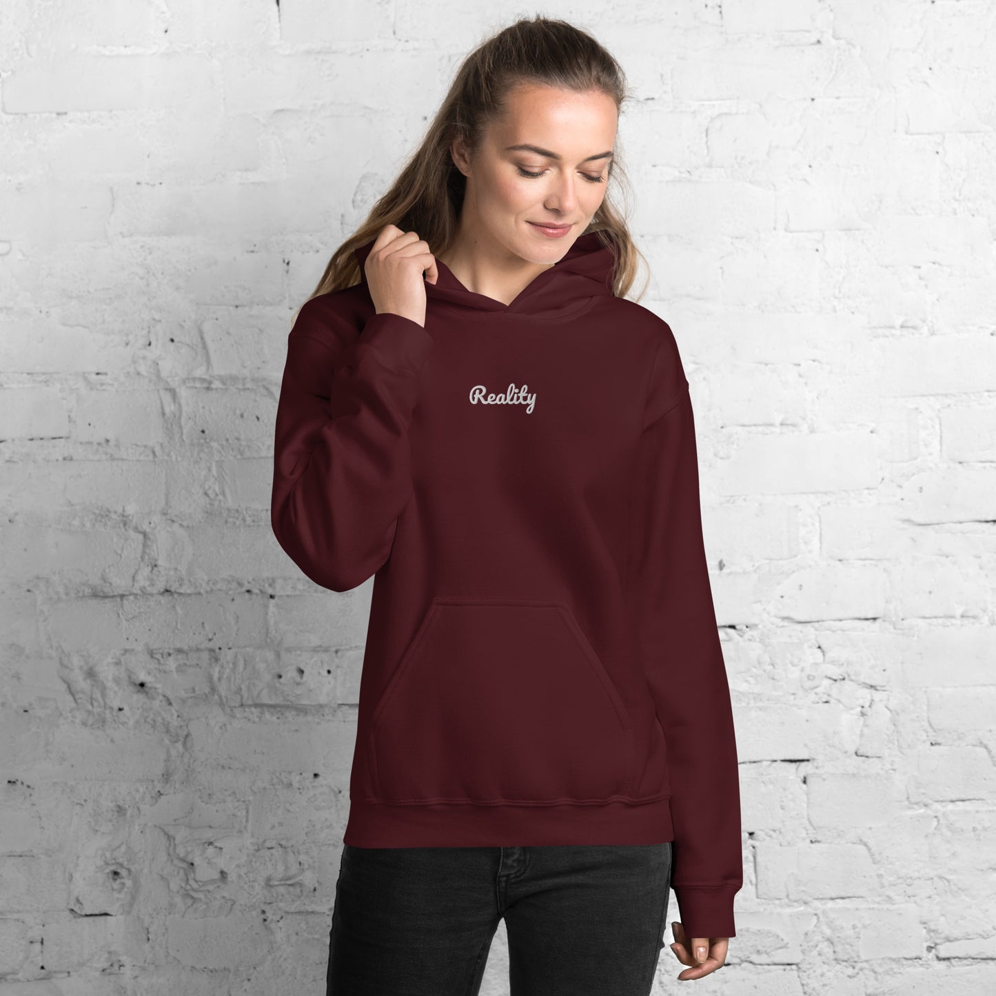 Reality Embroidered Hoodie