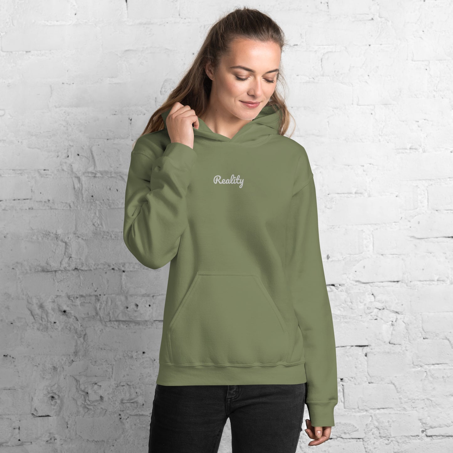 Reality Embroidered Hoodie