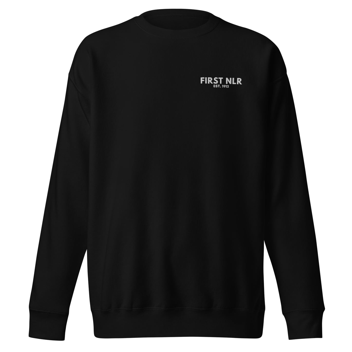First NLR Embroidered (White) Sweatshirt