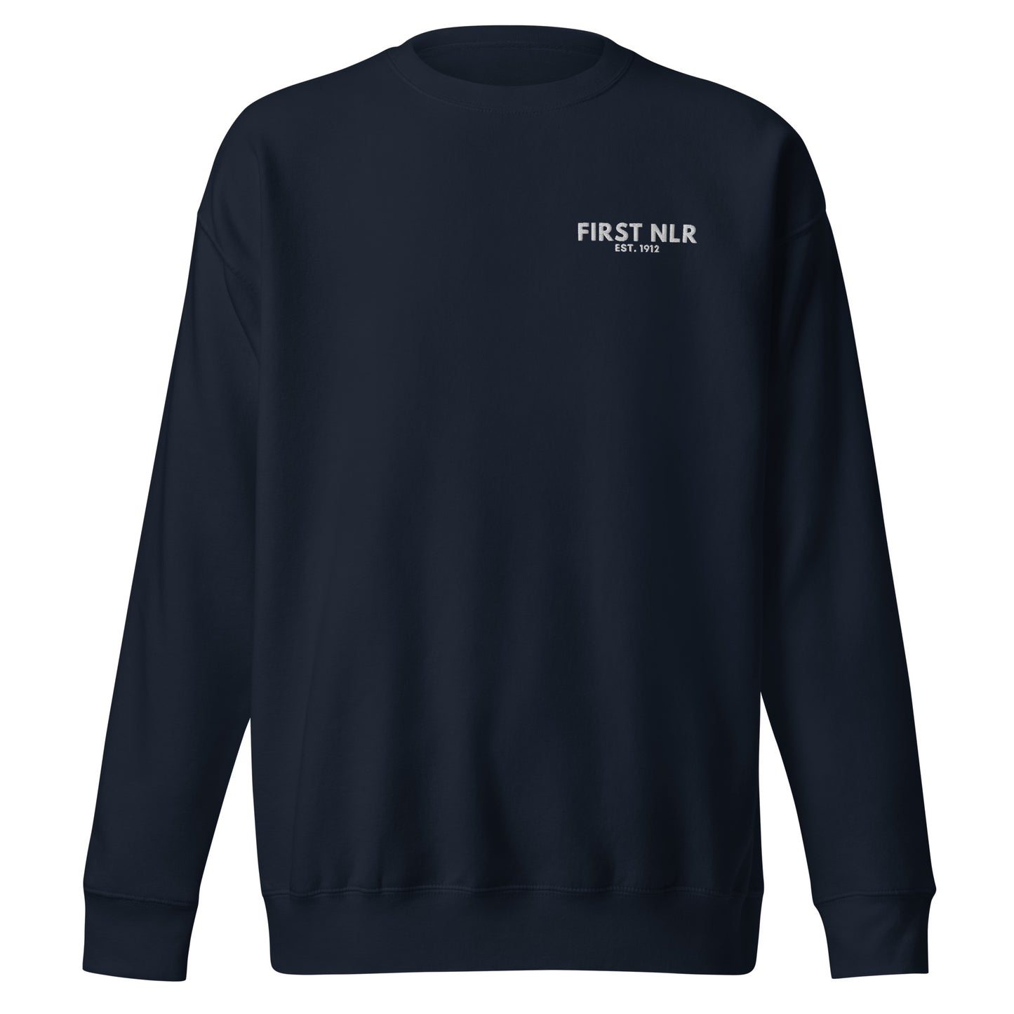 First NLR Embroidered (White) Sweatshirt