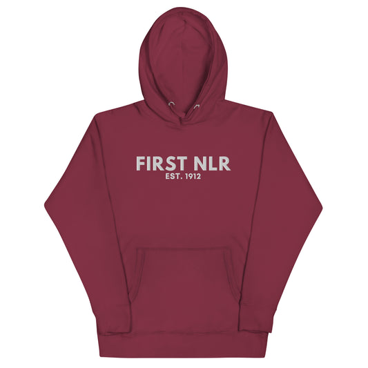 First NLR Embroidered (White) Hoodie